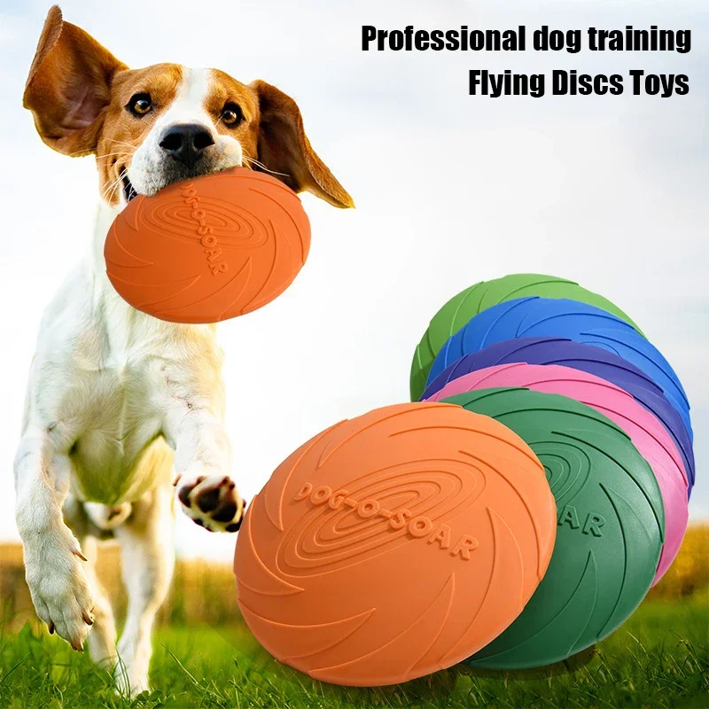 Flying Disc Dog Training Toy - G Large Dog Golden Fur Pet