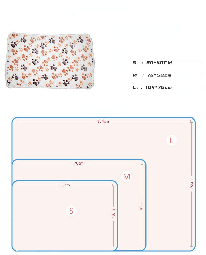 Flannel Thickened Pet Soft Fle - Pet Beds ulasan dan harga