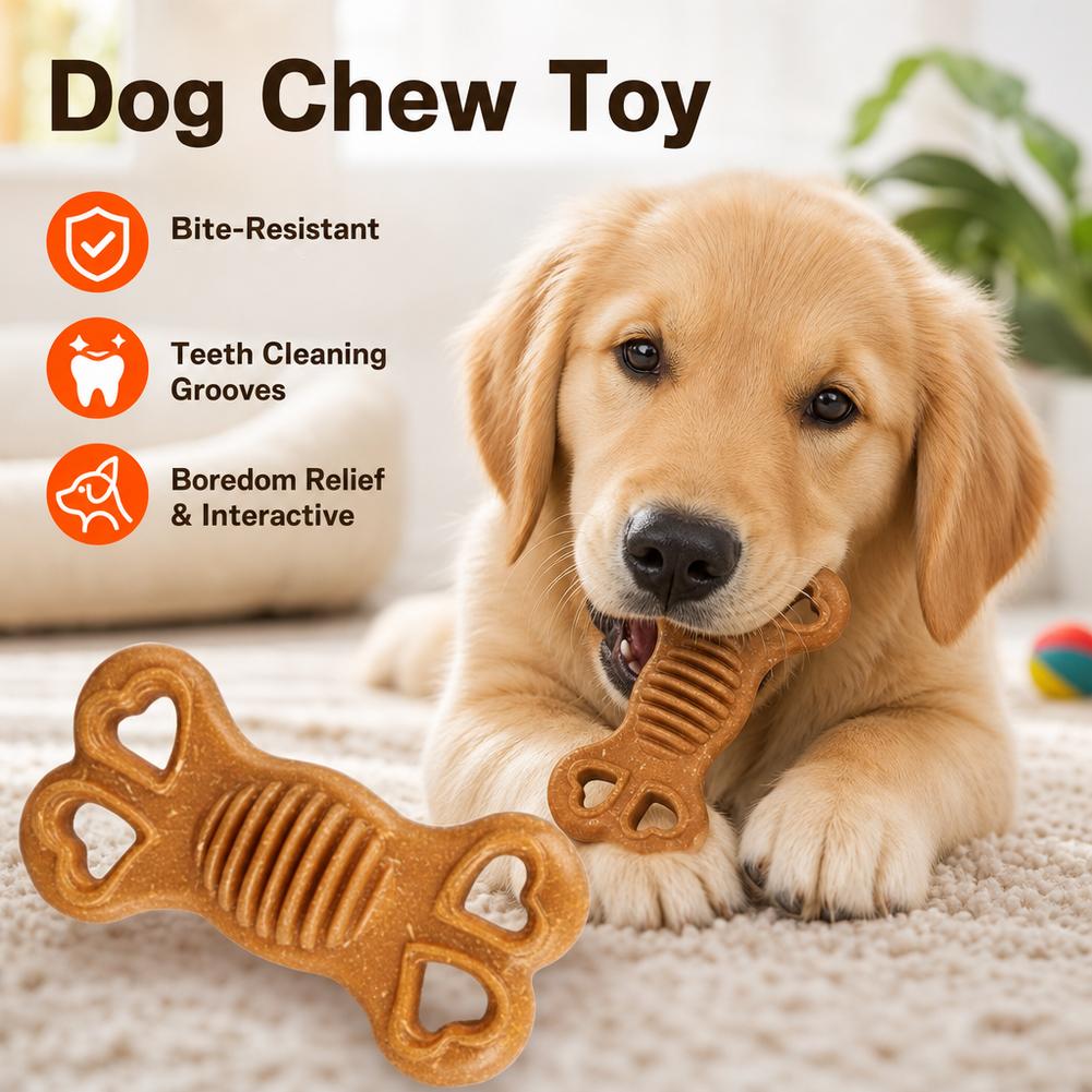 Indestructible Dog Chew Toy Bo - Teeth Cleaning Dog Chew Bone ulasan dan harga