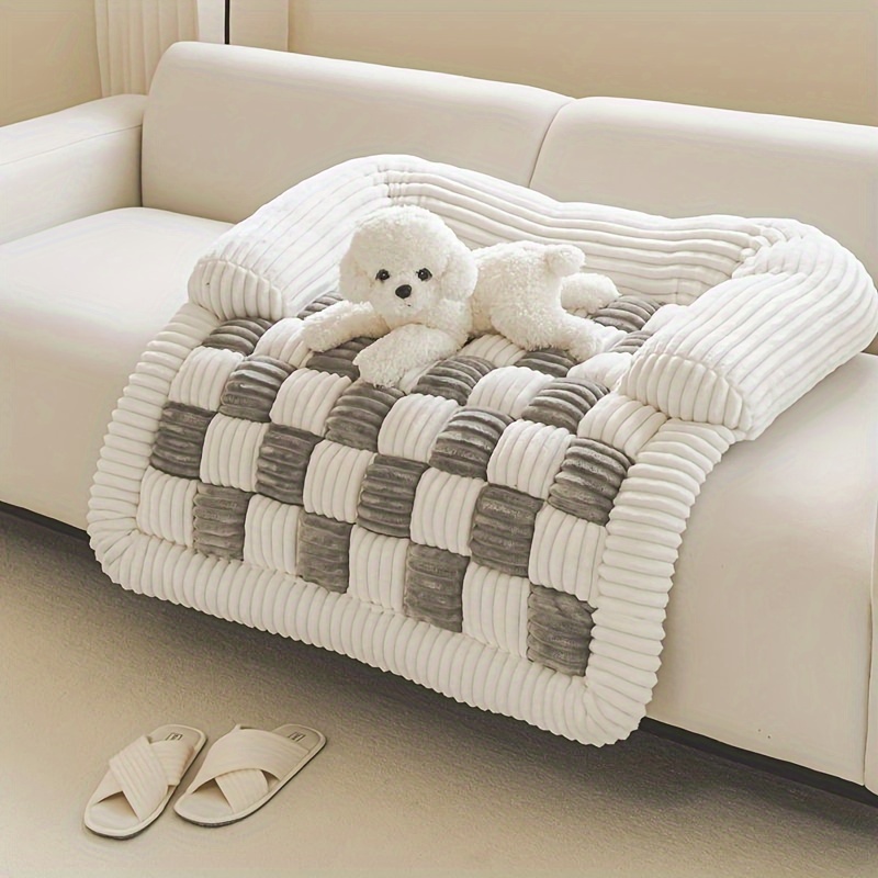 Plaid Pet Bed Mat , Super Soft - Pet Beds ulasan dan harga