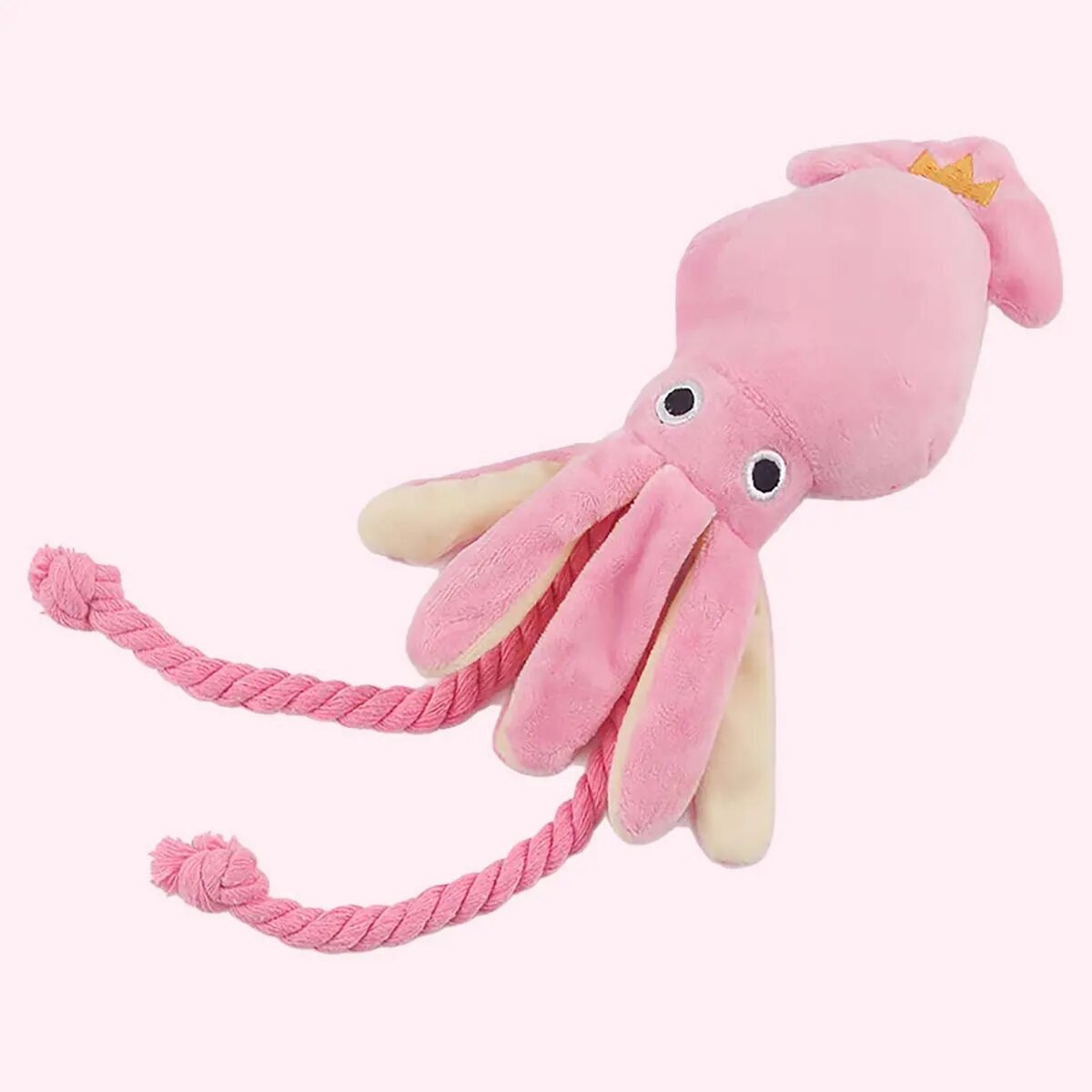 Supet Pet Octopus Plush Rope T - Interactive Squeaky Plush Dog Toy ulasan dan harga