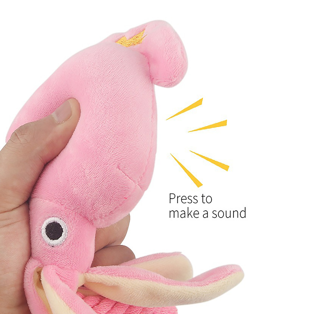 Supet Pet Octopus Plush Rope T - Interactive Squeaky Plush Dog Toy ulasan dan harga