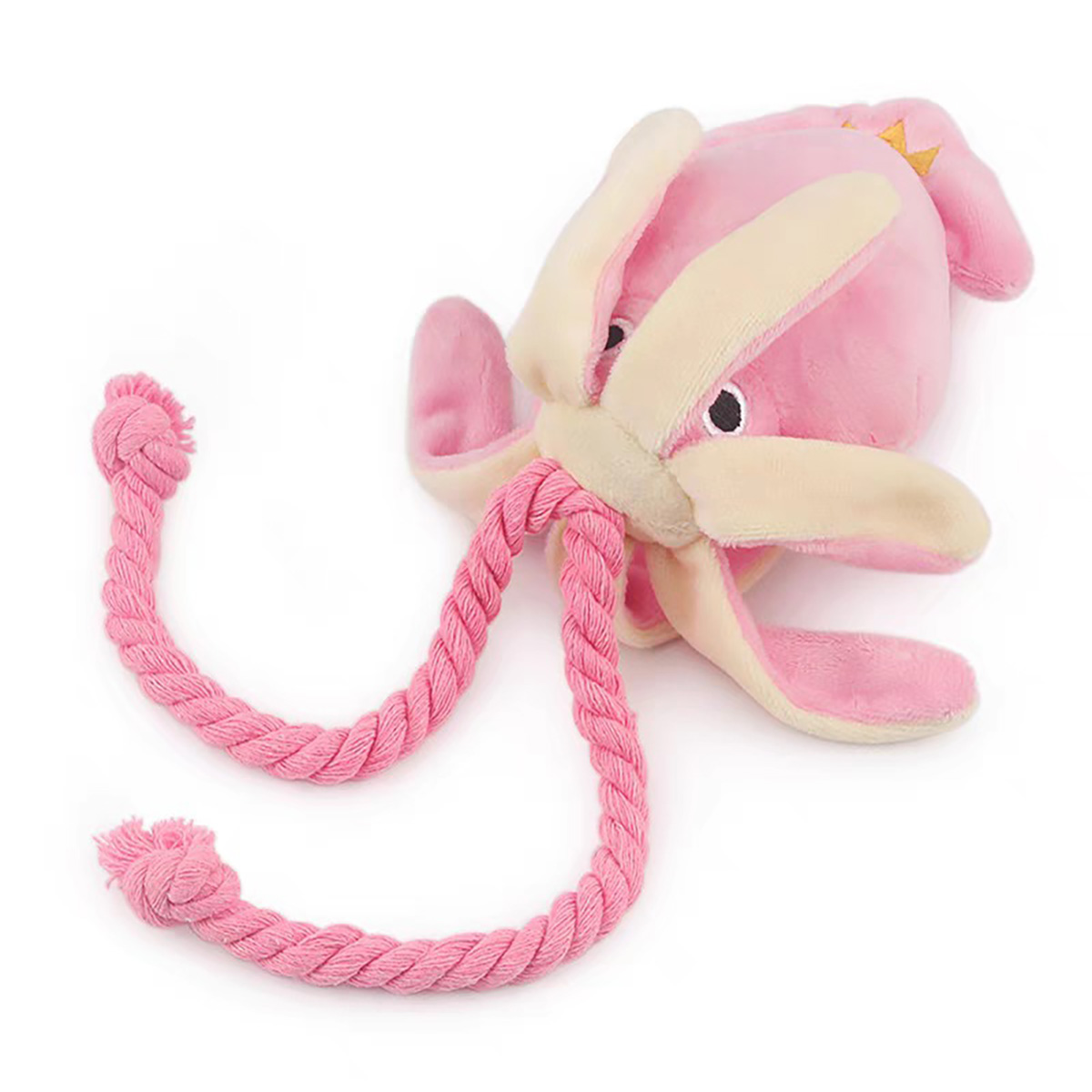 Supet Pet Octopus Plush Rope T - Interactive Squeaky Plush Dog Toy ulasan dan harga